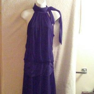 Blue choker style dress